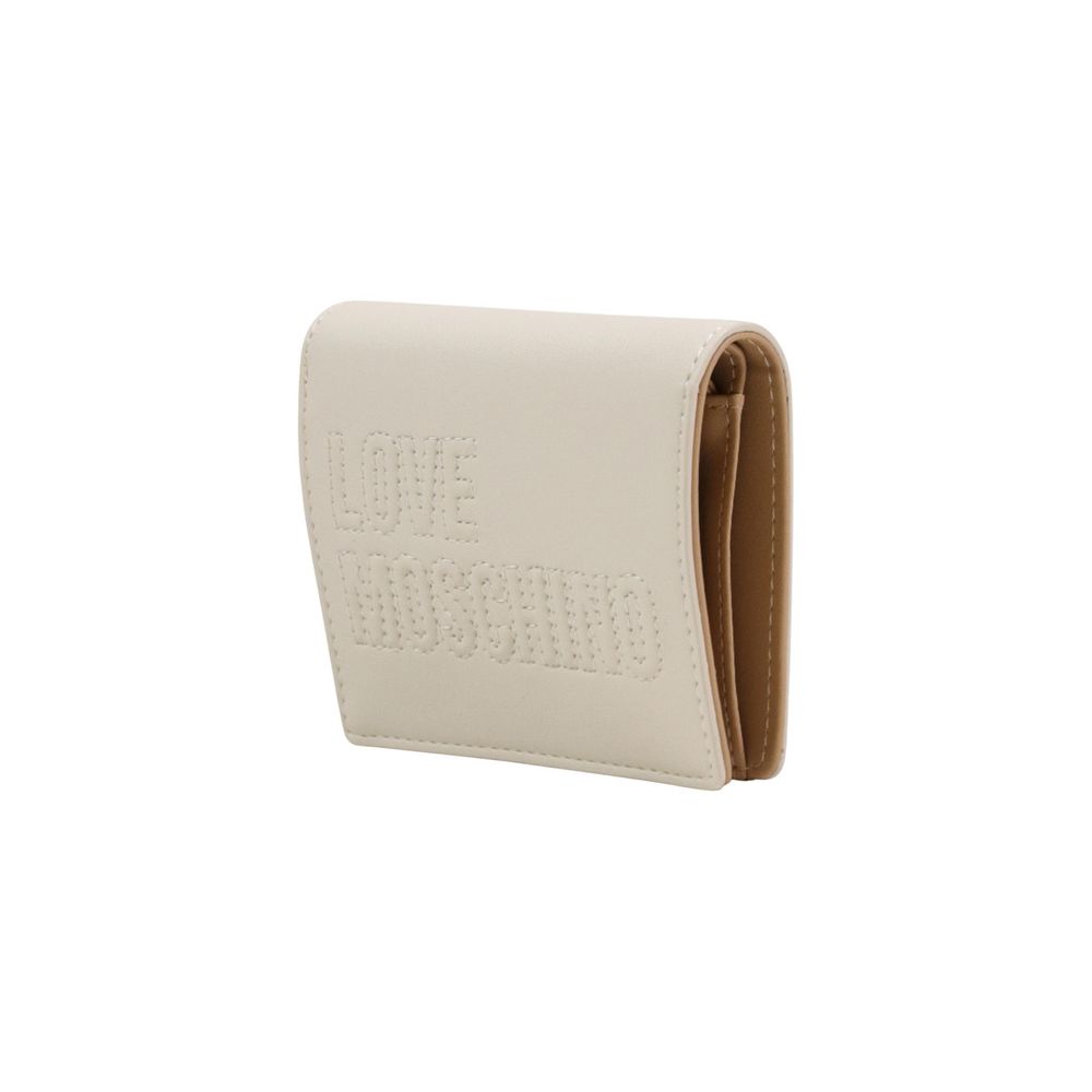 Love Moschino Beige Polyurethane Wallet