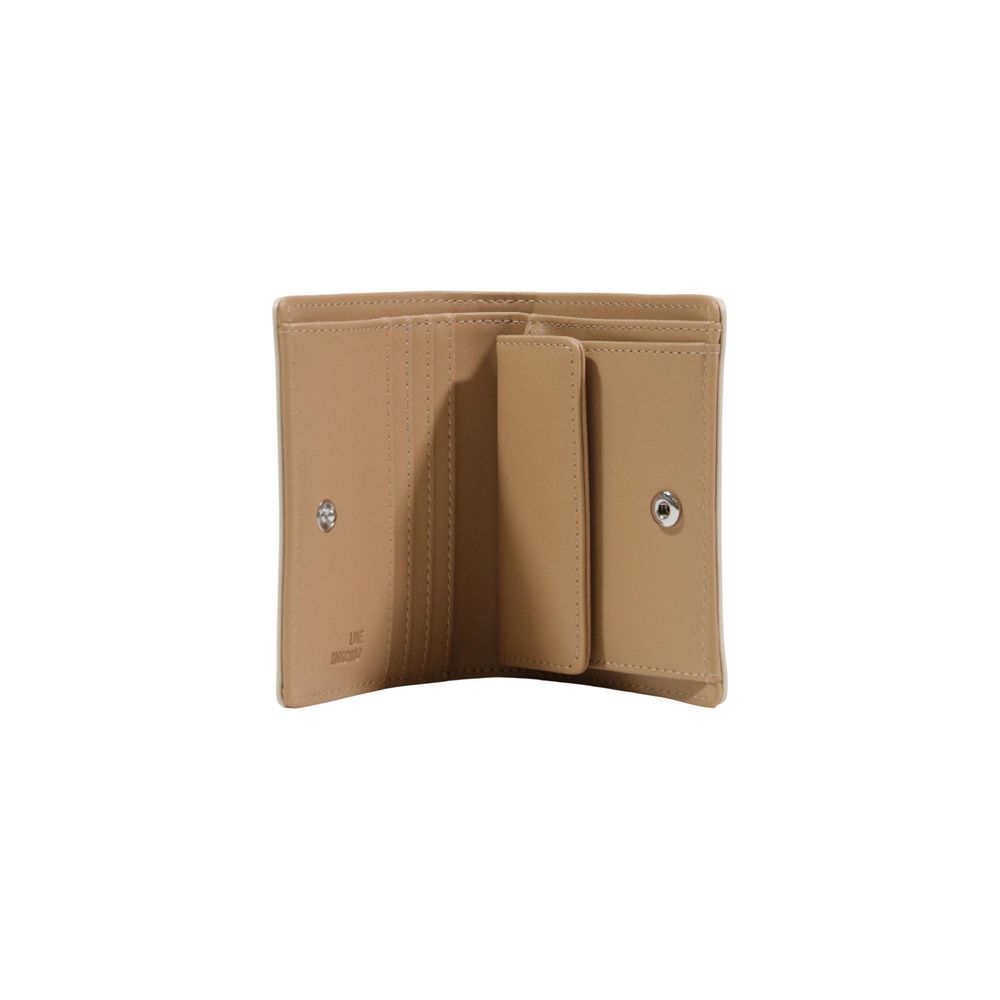 Love Moschino Beige Polyurethane Wallet