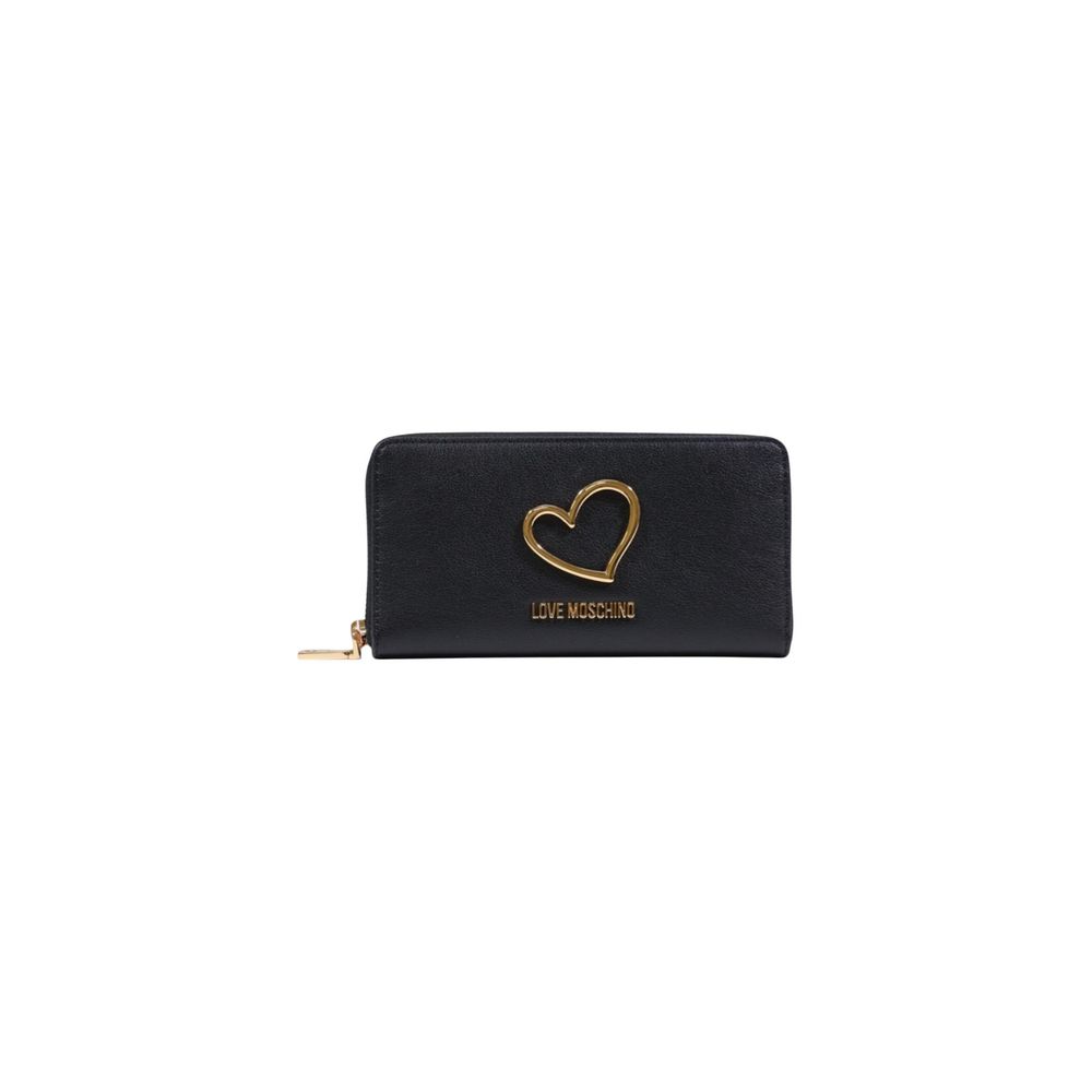 Love Moschino Black Polyurethane Wallet