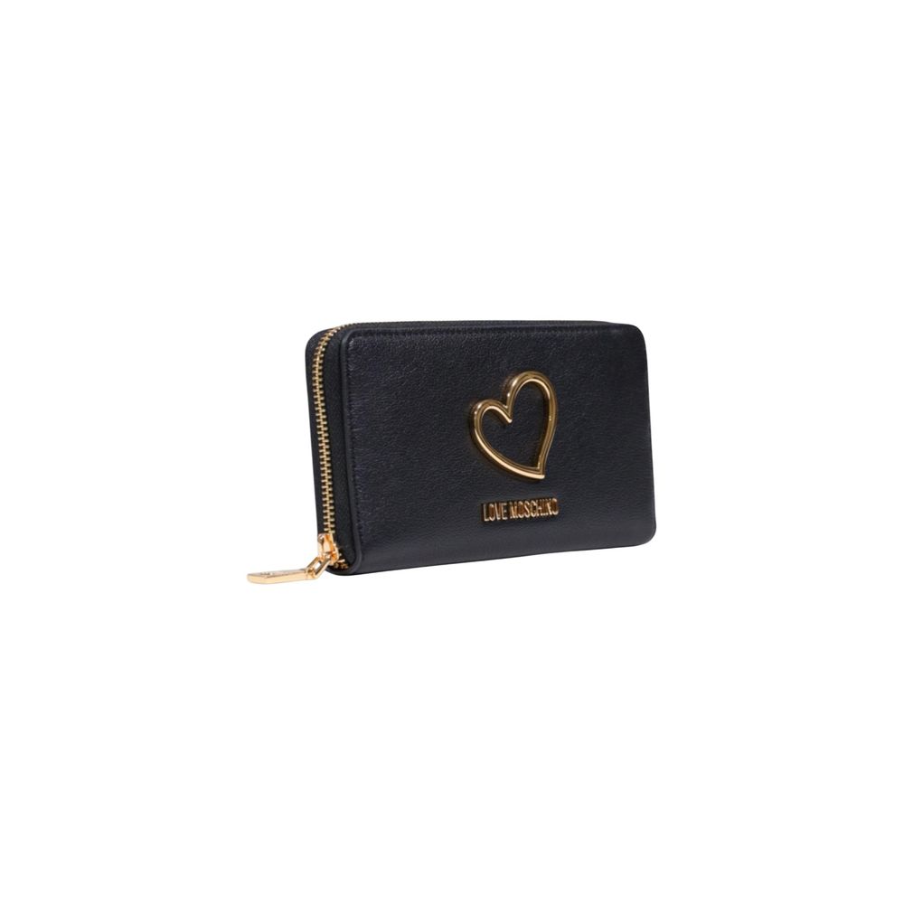 Love Moschino Black Polyurethane Wallet