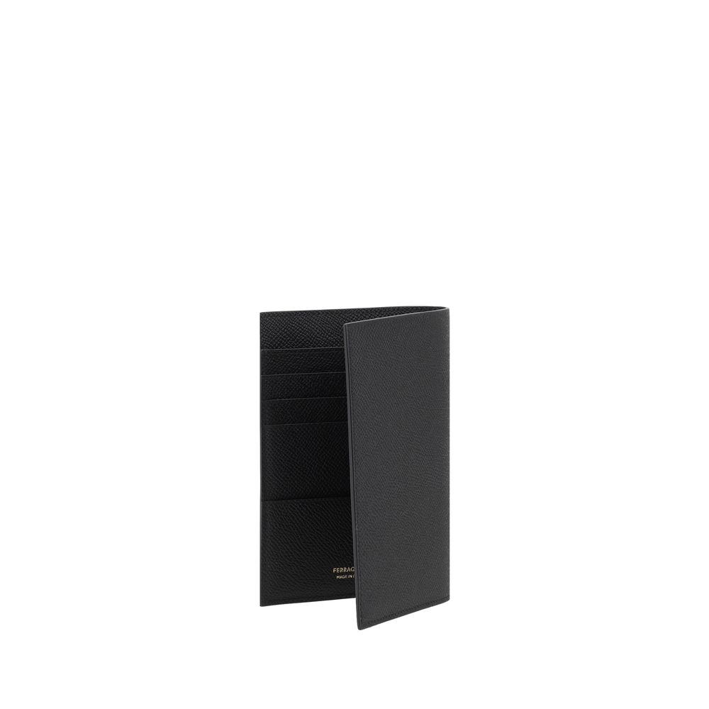 Ferragamo Black Calf Leather Wallet