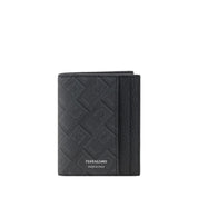 Ferragamo Black Calf Leather Wallet