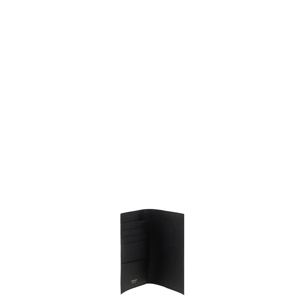 Ferragamo Black Calf Leather Wallet