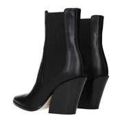 Jimmy Choo Black Leather Ankle Boots