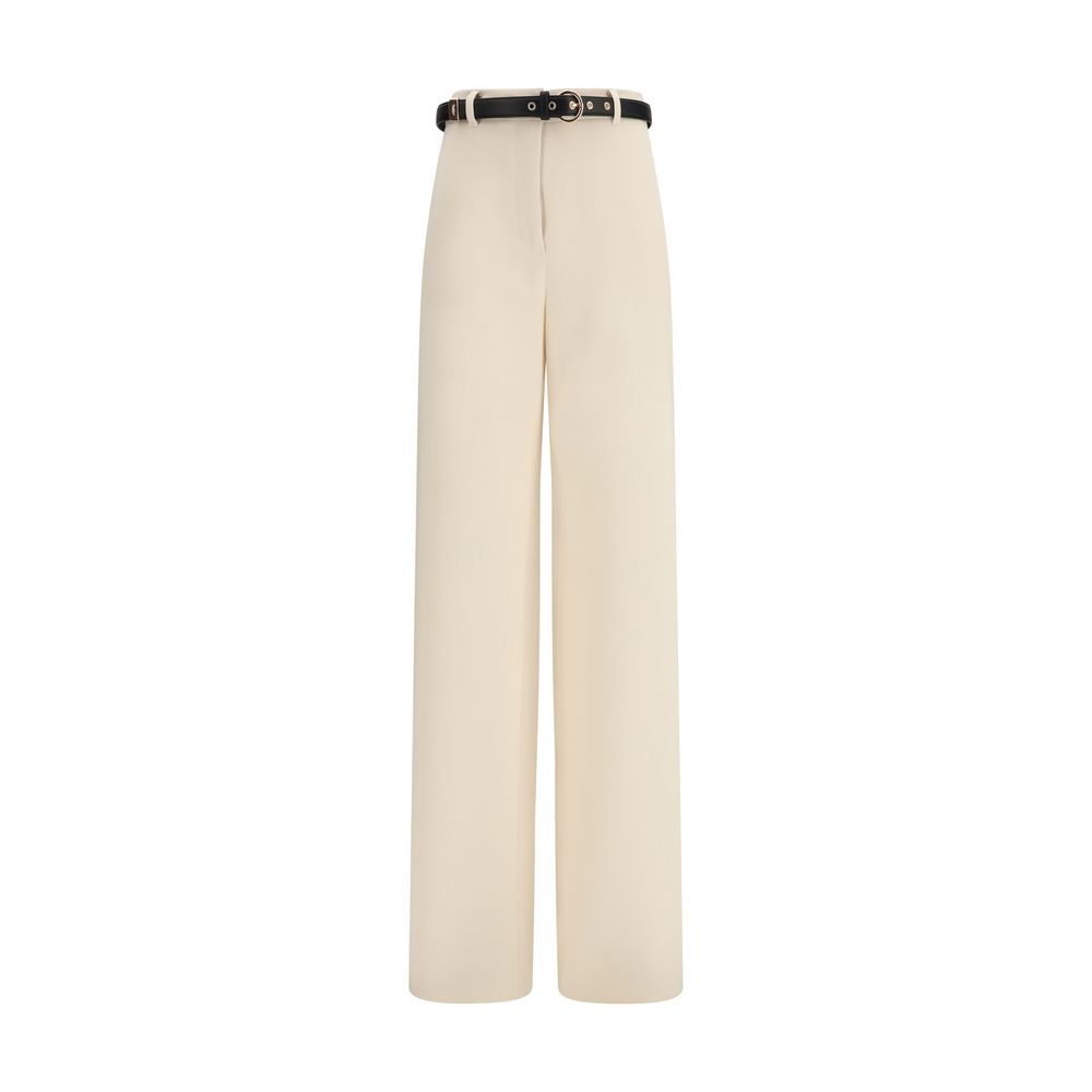 Max Mara Ivory Triacetate Dress Pants