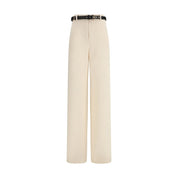 Max Mara Ivory Triacetate Dress Pants