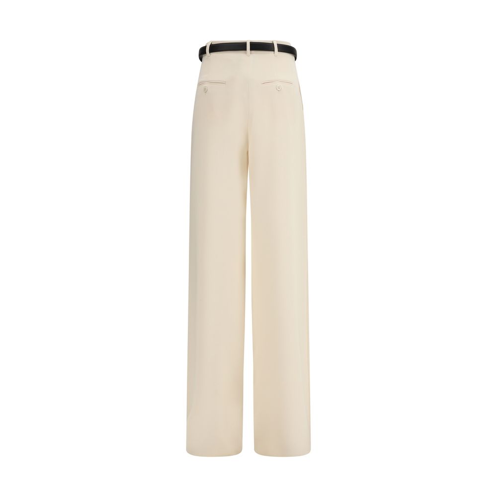 Max Mara Ivory Triacetate Dress Pants