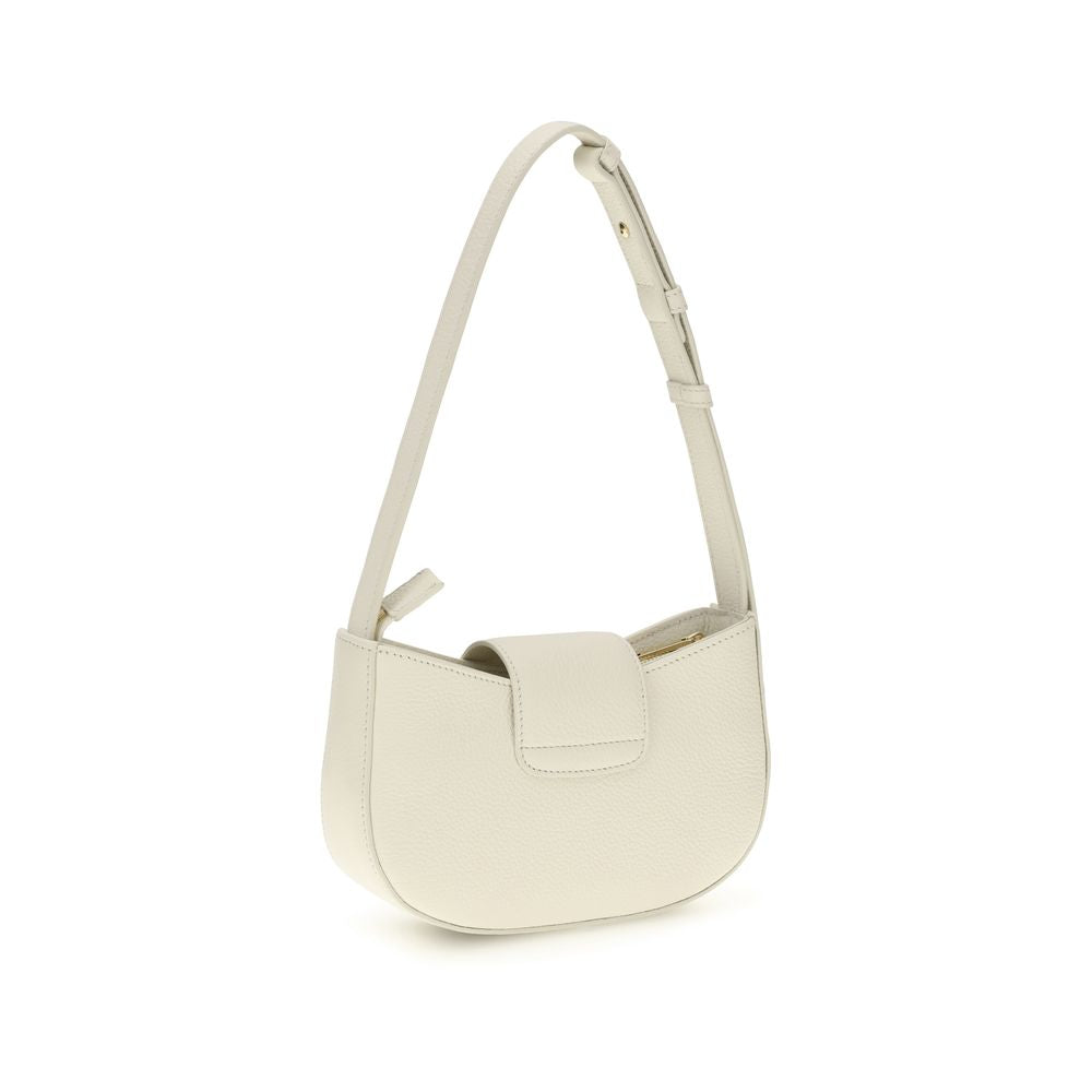 Ferragamo White Calf Leather Shoulder Bag