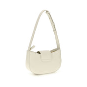 Ferragamo White Calf Leather Shoulder Bag