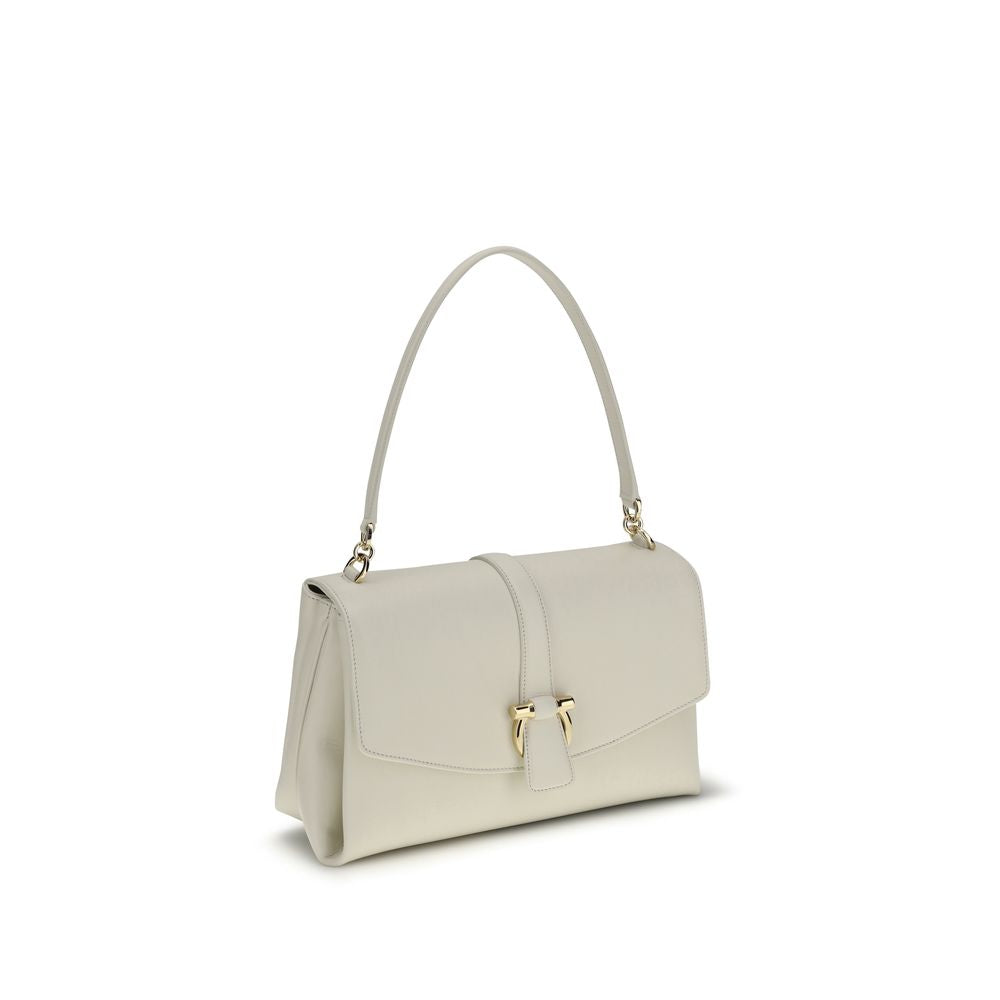 Ferragamo White Calf Leather Shoulder Bag