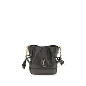 Saint Laurent Black Lambskin Shoulder Bag