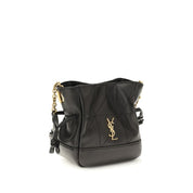 Saint Laurent Black Lambskin Shoulder Bag