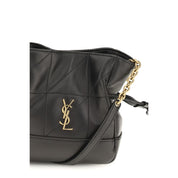 Saint Laurent Black Lambskin Shoulder Bag