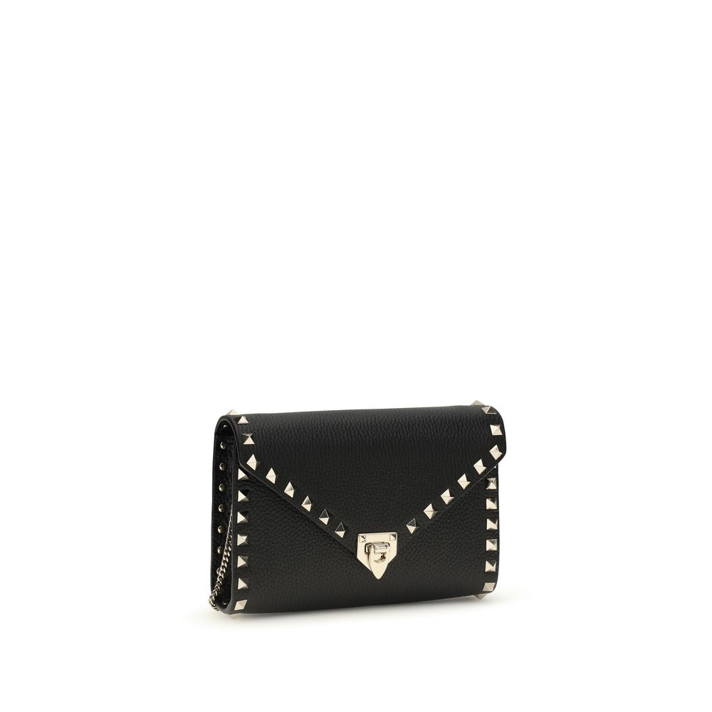 Valentino Garavani Garnet Calf Leather Shoulder Bag