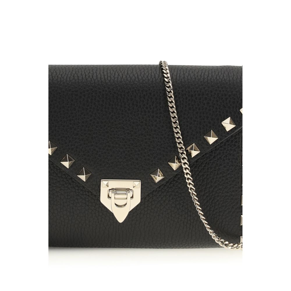Valentino Garavani Garnet Calf Leather Shoulder Bag