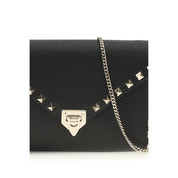 Valentino Garavani Garnet Calf Leather Shoulder Bag