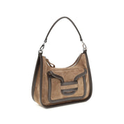 Pierre Hardy Brown Calf Leather Shoulder Bag