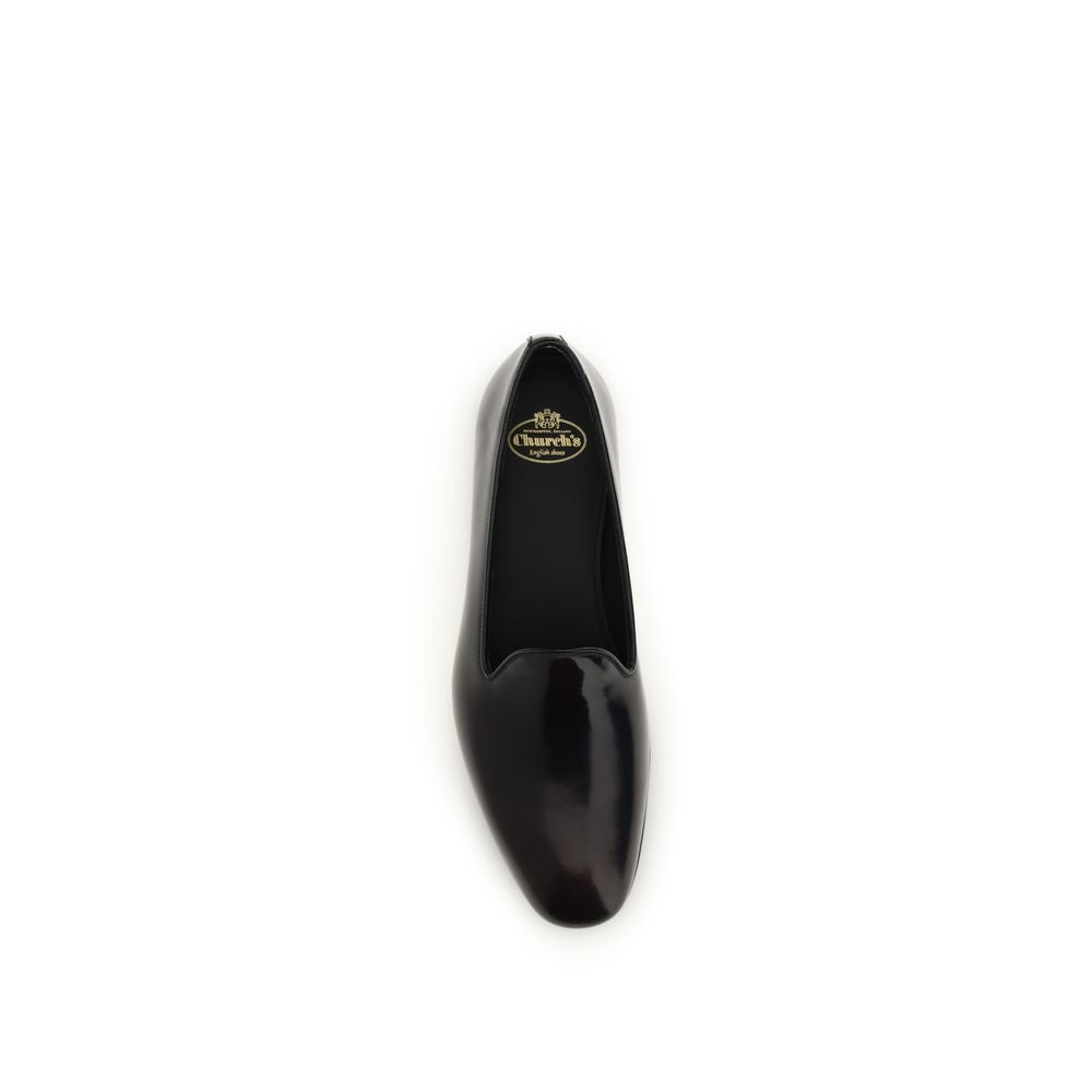 Church's Purple Calf Leather Slip-On Loafers