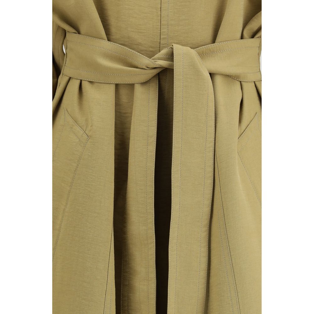 Petar Petrov Beige Lyocell Trench Coat