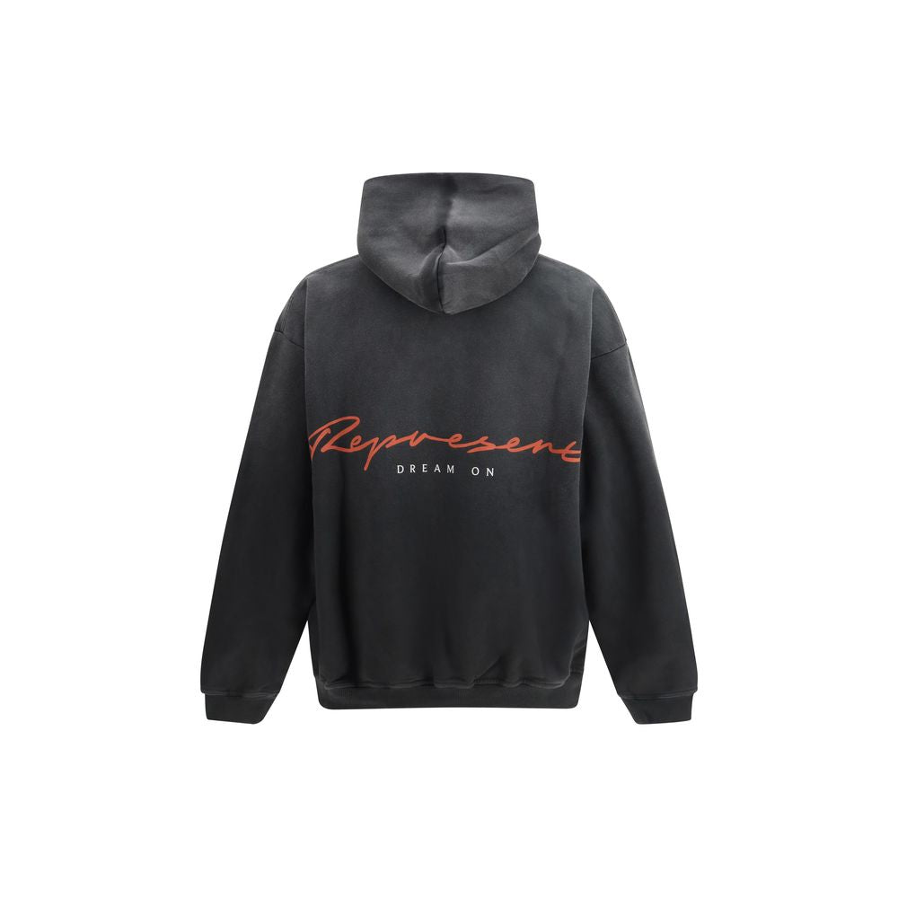 Represent Gray Cotton Hoodie