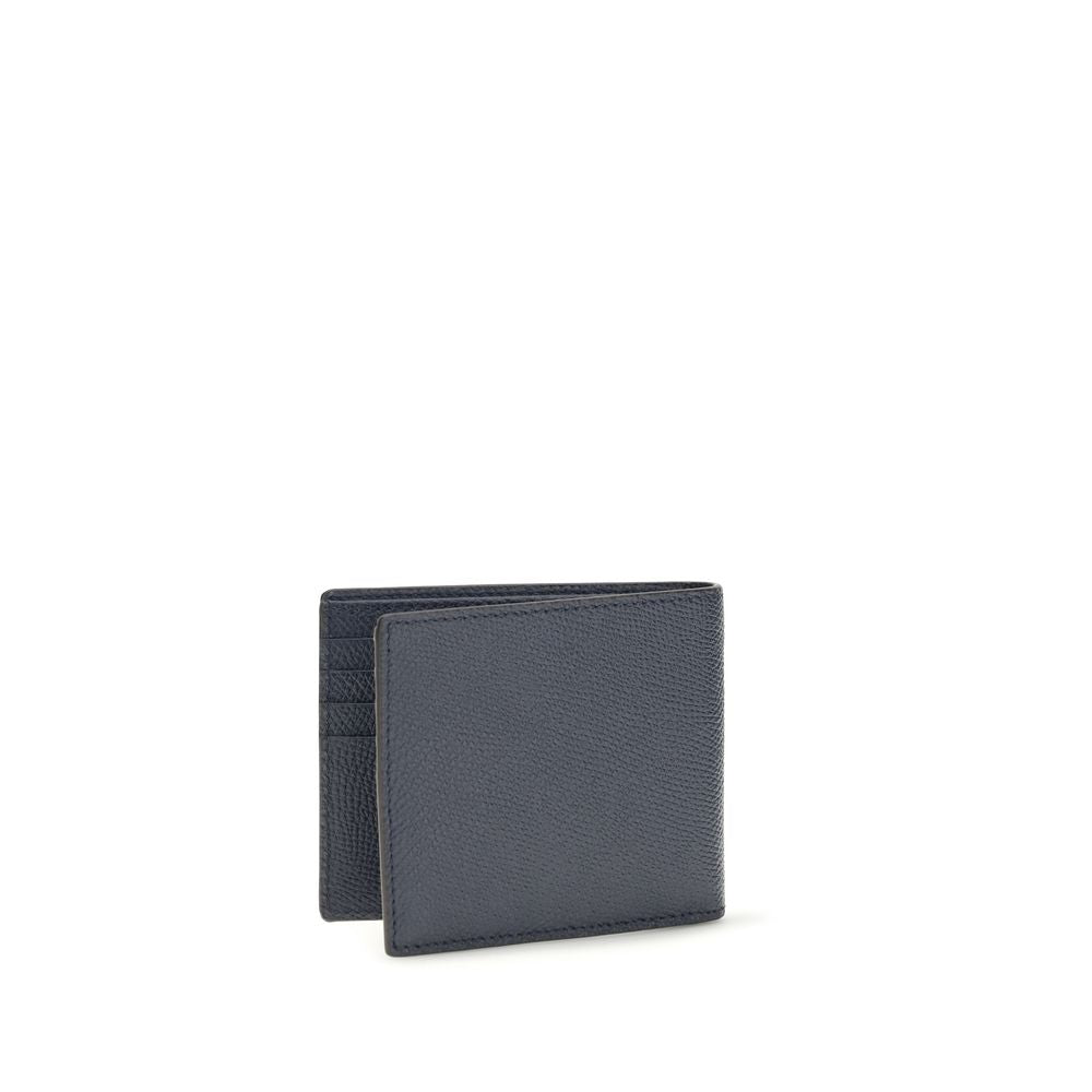 Valentino Garavani Blue Calf Leather Wallet