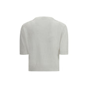 Brunello Cucinelli White Cotton Sweatshirt