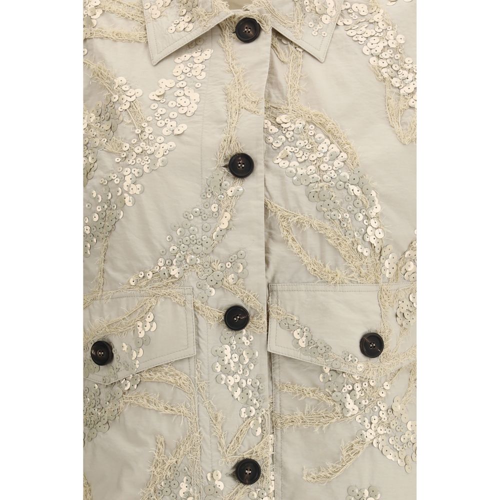 Brunello Cucinelli Beige Cotton-blend Jacket