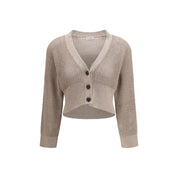 Brunello Cucinelli Beige Cotton Cardigan