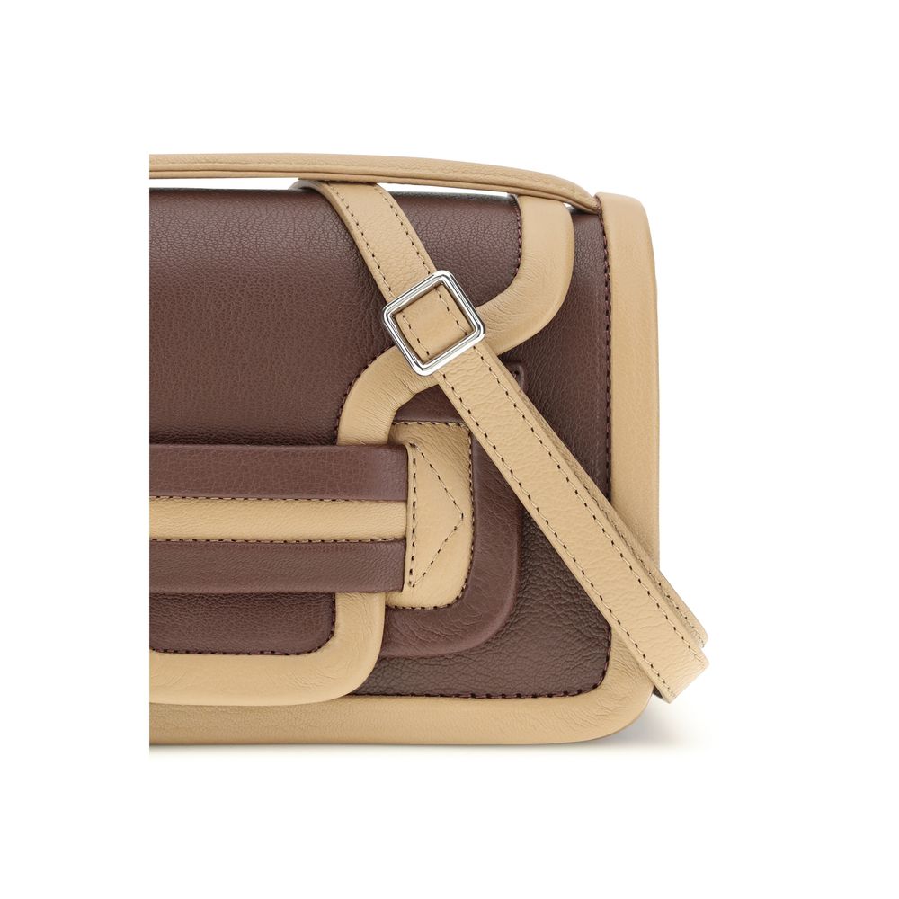 Pierre Hardy Brown Calf Leather Shoulder Bag