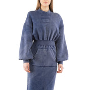 Moschino Multi Blue Cotton Casual Dress