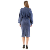 Moschino Multi Blue Cotton Casual Dress