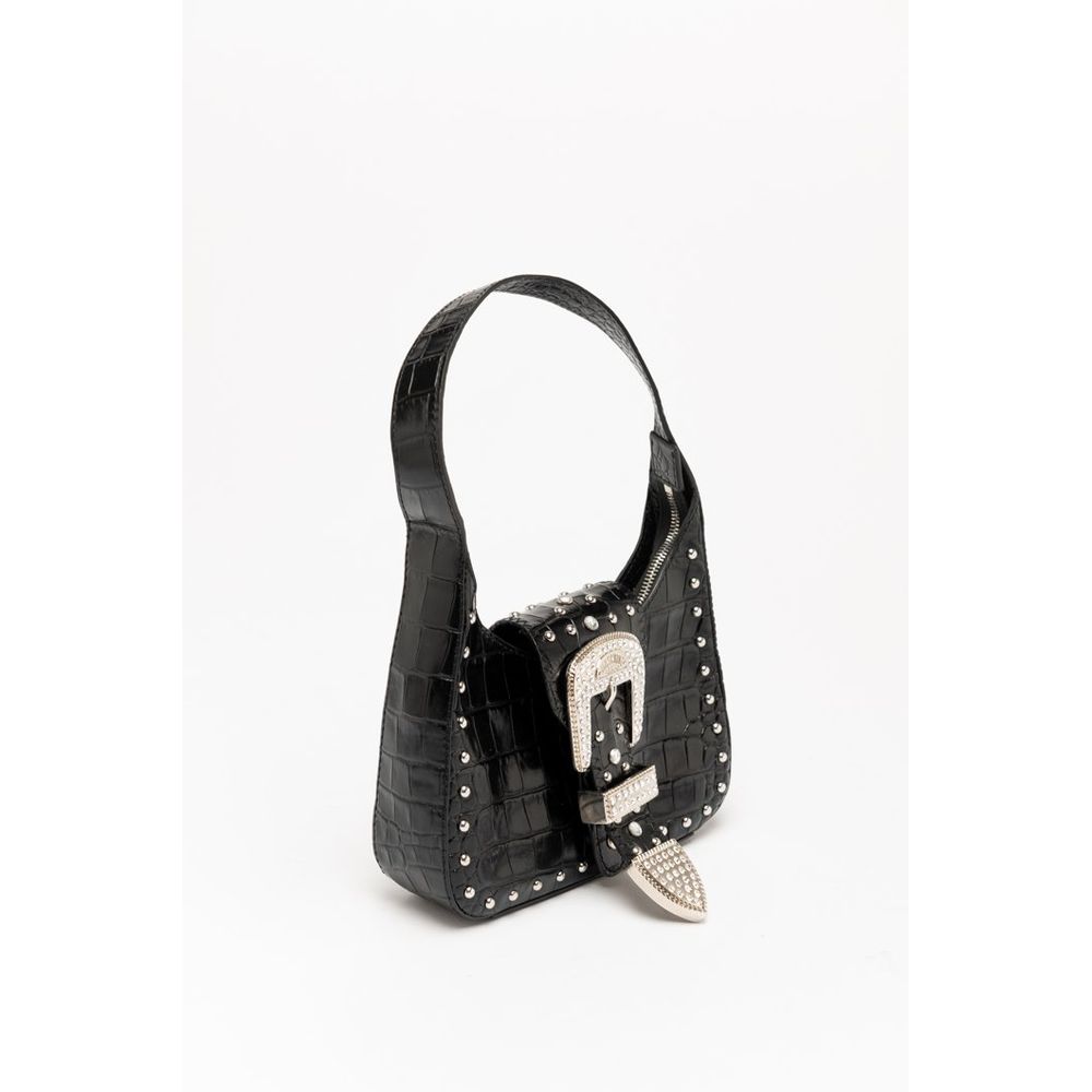 Moschino Multi-Black Viscose Handbag