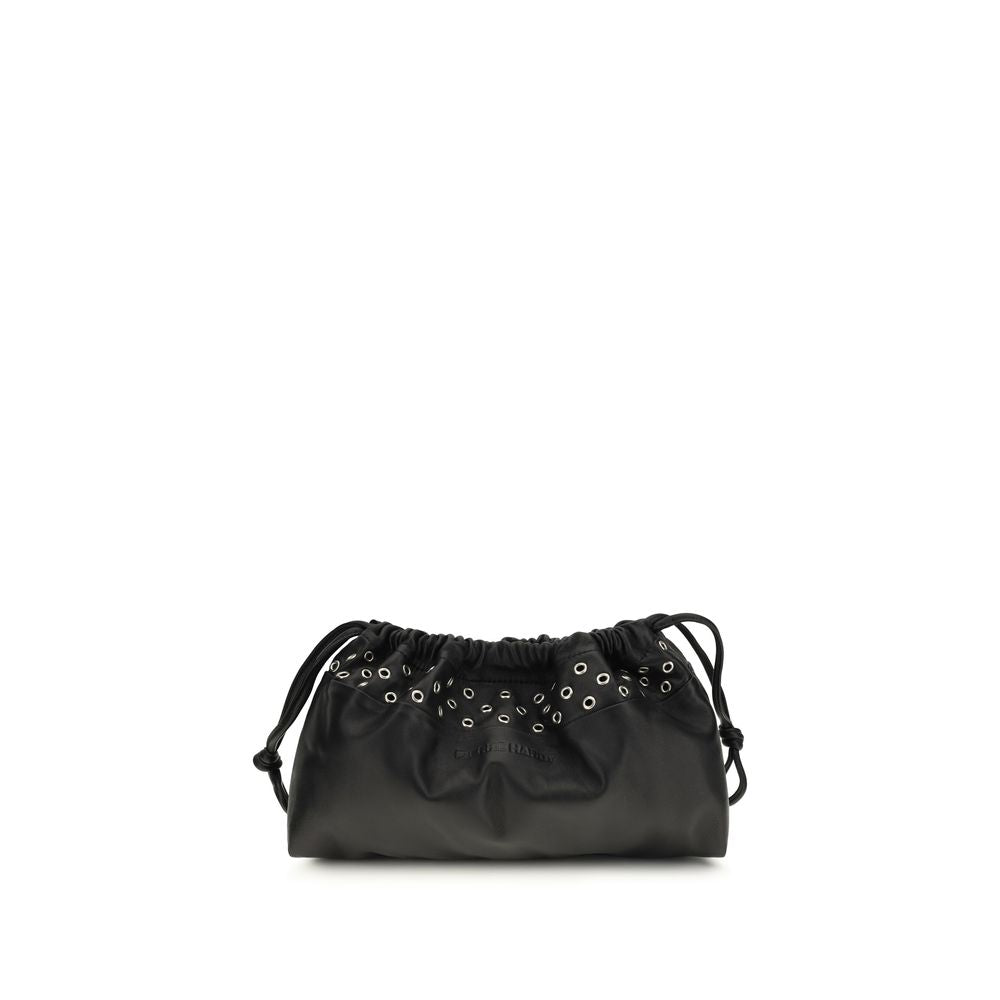 Pierre Hardy Black Calf Leather Double Clutch