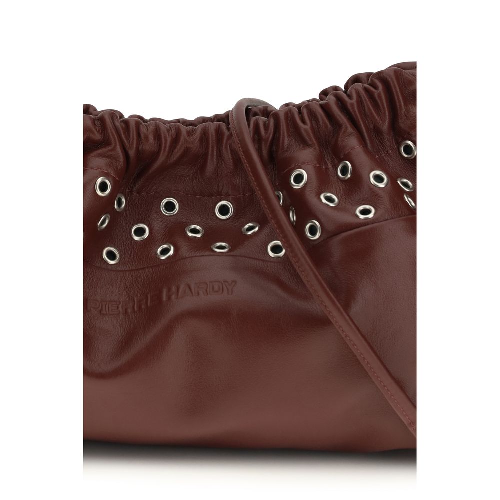 Pierre Hardy Bordeaux Calf Leather Shoulder Bag