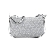 Michael Kors Grey Canvas Shoulder Bag