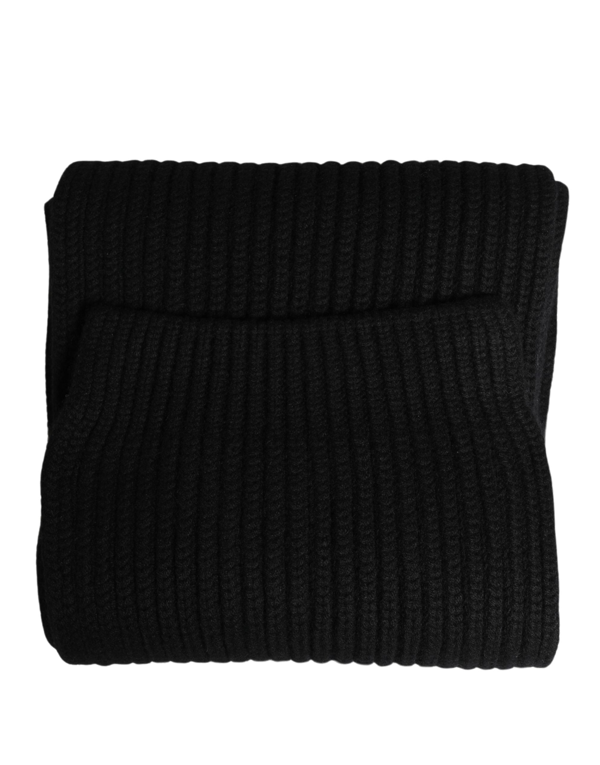 Dolce & Gabbana Black Cashmere Neck Warmer