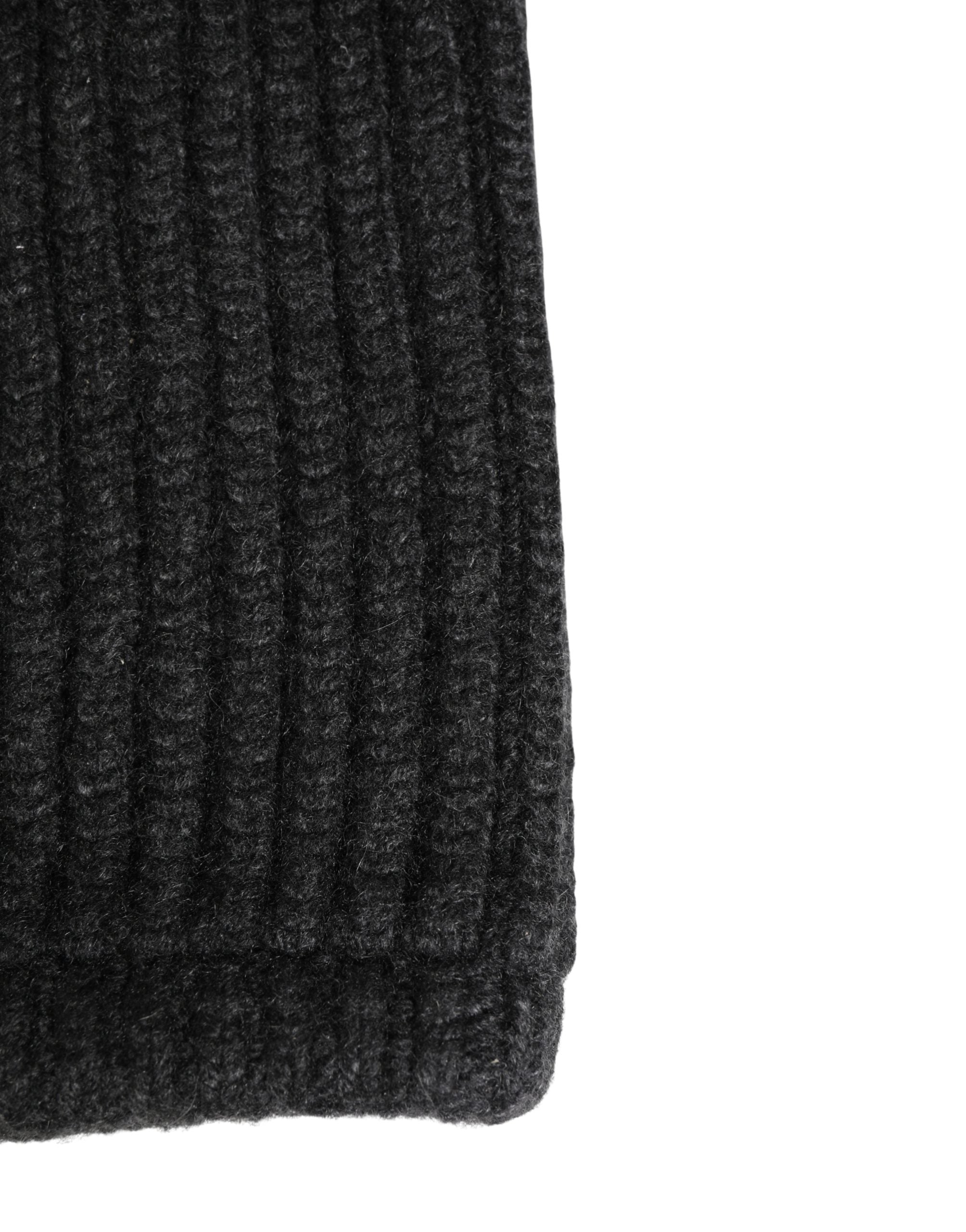 Dolce & Gabbana Black Cashmere Neck Warmer Hat