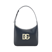 Dolce & Gabbana Black Calf Leather Shoulder Bag