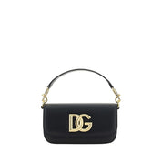 Dolce & Gabbana Black Calf Leather Shoulder Bag
