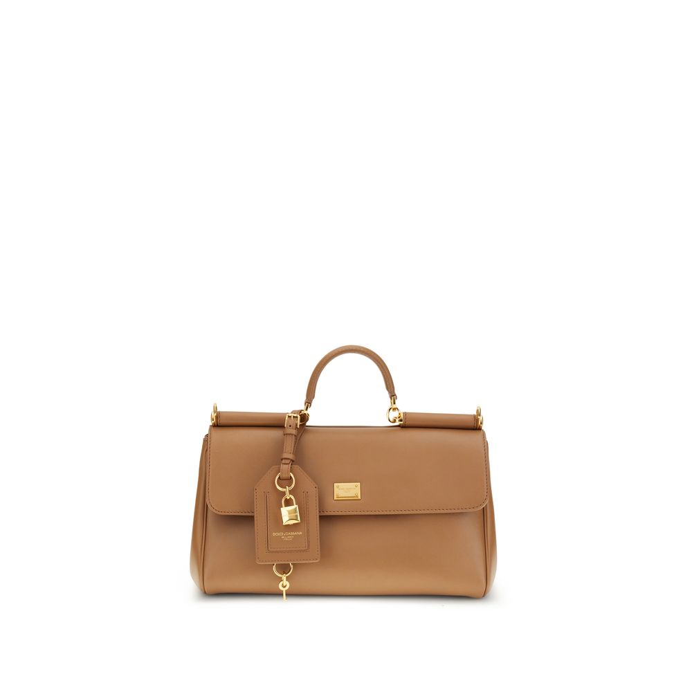 Dolce & Gabbana Beige Calf Leather Shoulder Bag