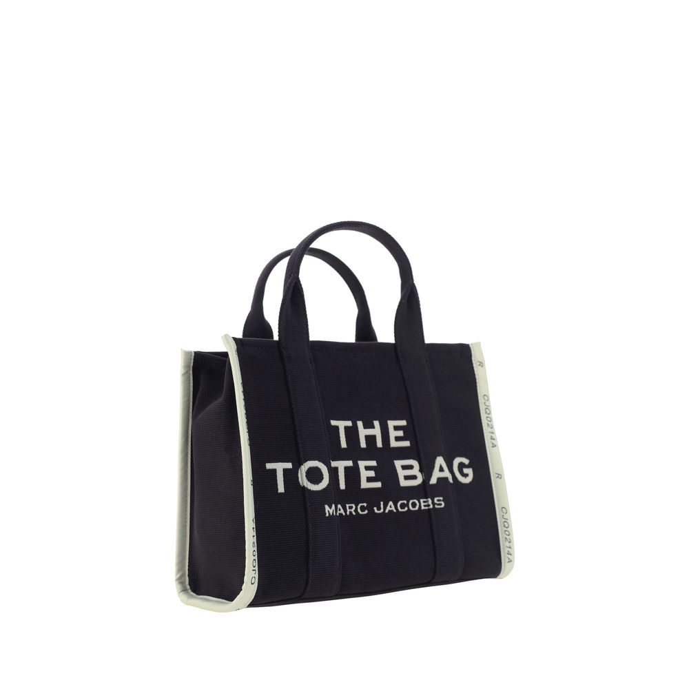 Marc Jacobs Black Cotton The Medium Tote Handbag