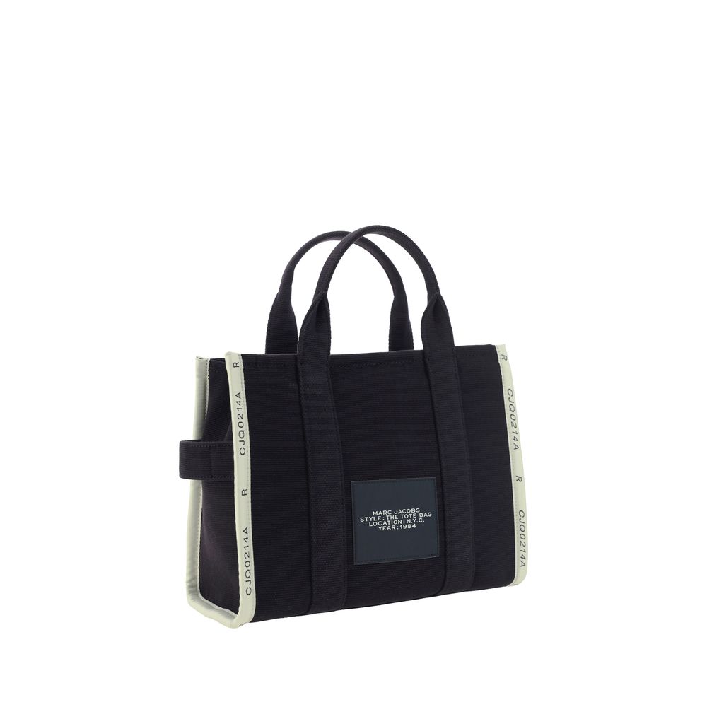 Marc Jacobs Black Cotton The Medium Tote Handbag