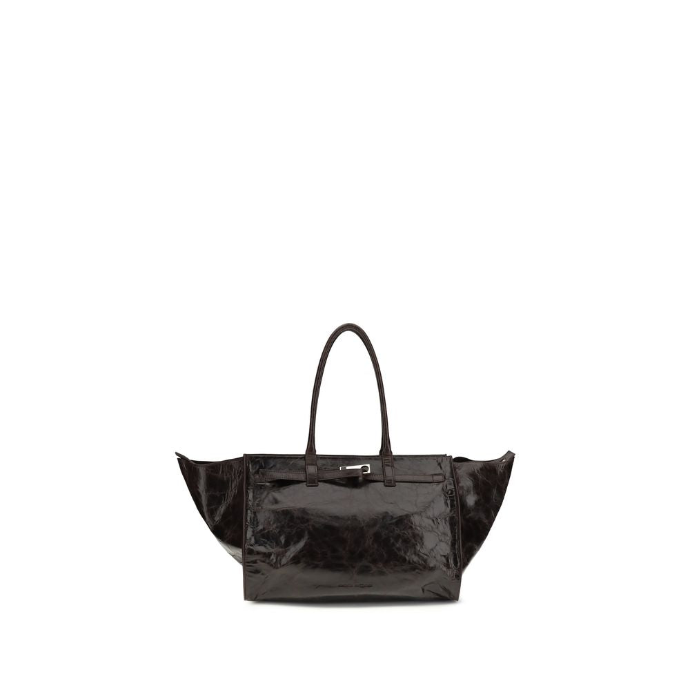 Benedetta Bruzziches Brown Calf Suede Weekend Bag