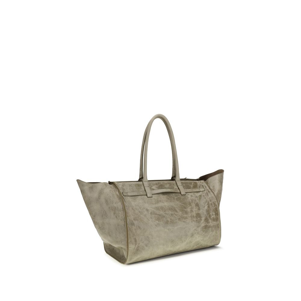 Benedetta Bruzziches Beige Calf Suede Weekend Bag