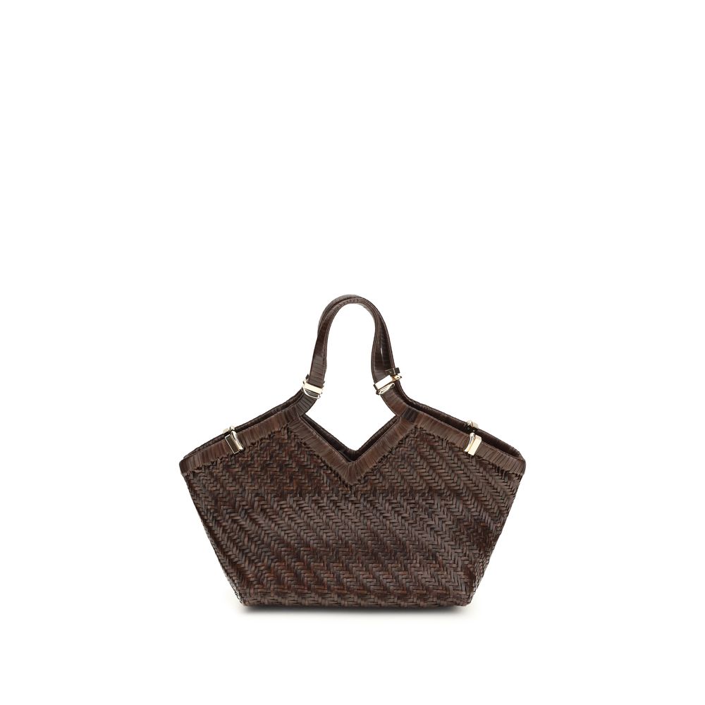 Benedetta Bruzziches Brown Buffalo Leather Handbag