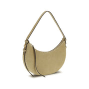 Tory Burch Beige Calf Leather Suede Shoulder Bag