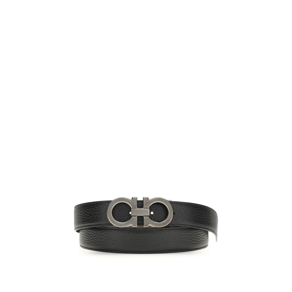Ferragamo Blue Calf Leather Regular Belt