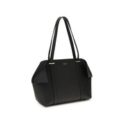 Ferragamo Black Calf Leather Shoulder Bag