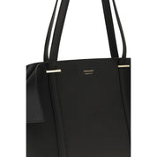 Ferragamo Black Calf Leather Shoulder Bag