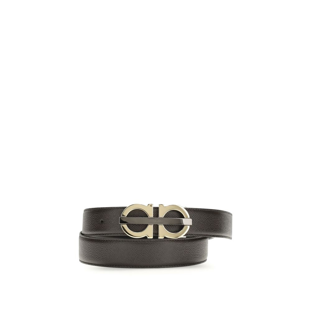 Ferragamo Brown Calf Leather Regular Belt